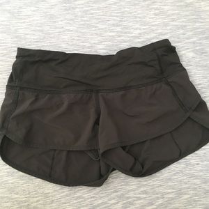 Black Lululemon speed short size 2